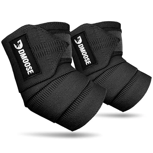 DMoose Fitness Elbow Wraps for Weightlifting - Rank 5 in Best Elbow Compression Sleeve of 2025
