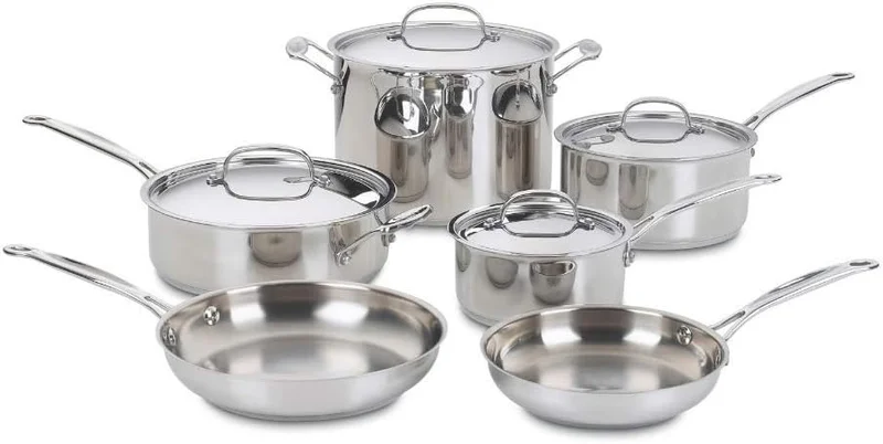 Cuisinart Chef's Classic Stainless 10-Piece Cookware Set - Rank 9 in Best Cookware Sets of 2025