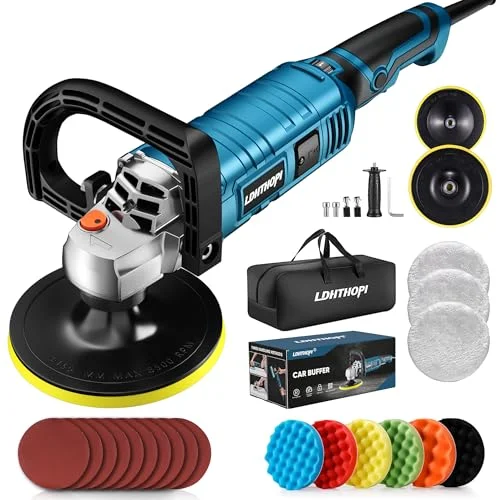 LDHTHOPI 1600W Variable Speed Rotary Polisher - Rank 4 in Best Auto Buffer of 2025