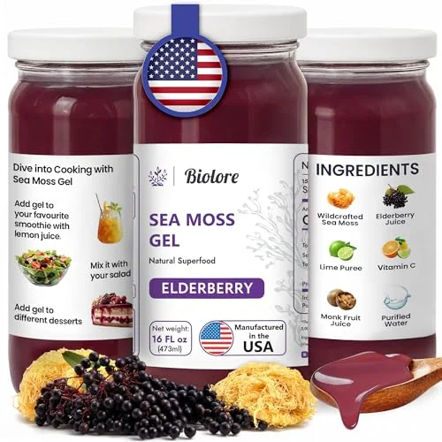Biolore Sea Moss Gel with Elderberry 16OZ - Rank 5 in Best Irish Sea Moss Gel of 2025