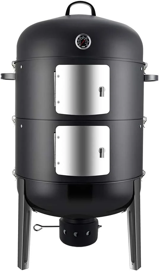 Realcook 20-Inch Vertical Charcoal Smoker Grill - Rank 6 in Best Smokers of 2025