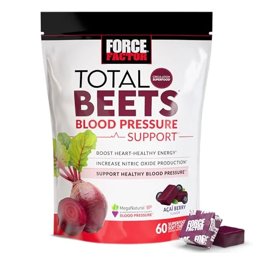 Force Factor Total Beets Blood Pressure Support Chews - Rank 2 in Best Super Beets of 2025