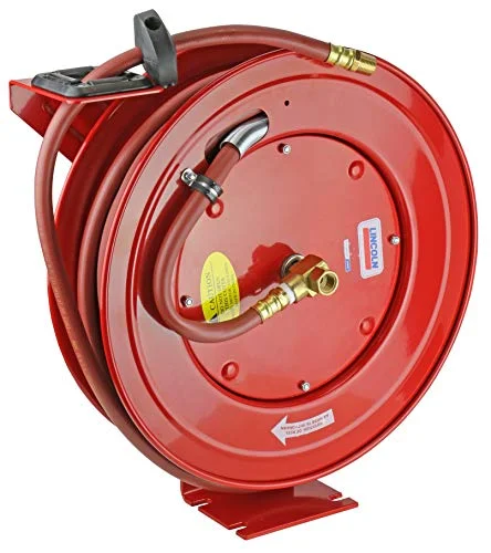 Lincoln 83753 Air/Water Hose Reel with Rubber Hose - Rank 5 in Best Air Hose Reel of 2025