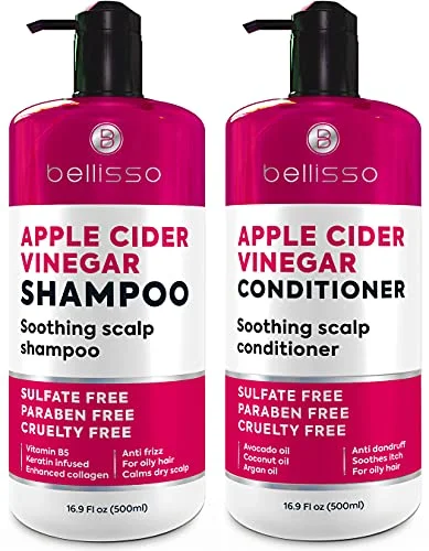 Bellisso Apple Cider Vinegar Hair Care Set - Rank 5 in Best Dandruff Shampoo For Women of 2025