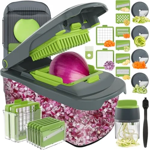 Ourokhome 12-in-1 Vegetable Chopper and Slicer - Rank 9 in Best Fullstar Vegetable Chopper of 2025