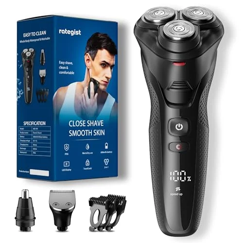 Rategist 3-in-1 Cordless Electric Razor - Rank 6 in Best Electric Beard Trimmer of 2025