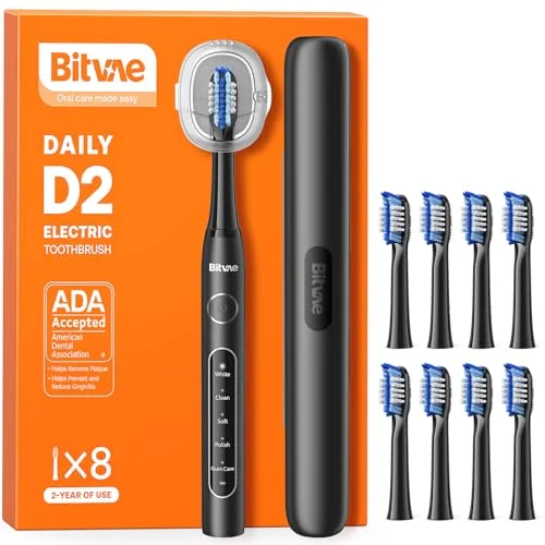 Bitvae Ultrasonic Electric Toothbrush Shadow Black - Rank 8 in Best Electric Toothbrush For Kids of 2025