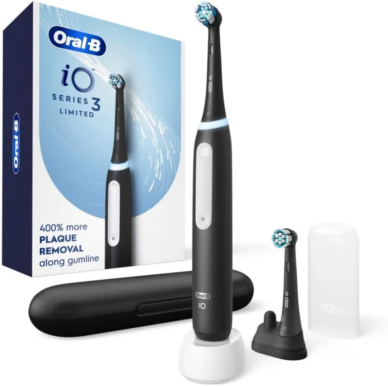 Oral-B iO Series 3 Electric Toothbrush, Black - Rank 8 in Best Electric Toothbrushes of 2025