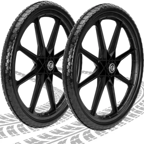 Upgraded 20" Flat Free Wheelbarrow Tires - Rank 8 in Best Wheelbarrows of 2025