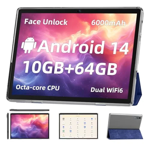 TUOHAITIME Android 14 Tablet 10-Inch - Rank 8 in Best Android Tablet of 2025