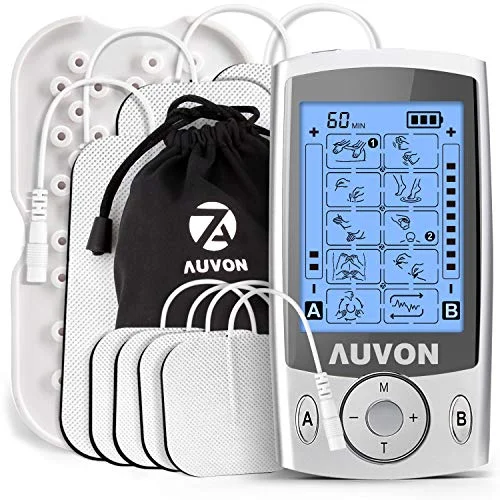 AUVON Dual Channel TENS Muscle Stimulator with Electrode Pads - Rank 3 in Best Tens Unit For Back Pain of 2025