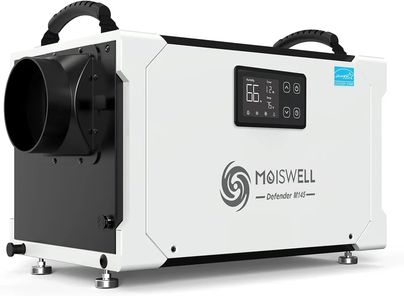 Moiswell 145 Pint Commercial Dehumidifier - Rank 8 in Best Whole Home Dehumidifier of 2025