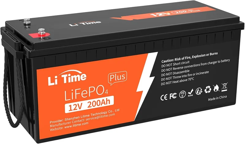 Litime 12V 200Ah Plus Lithium Battery - Rank 4 in Best Lithium Battery of 2025