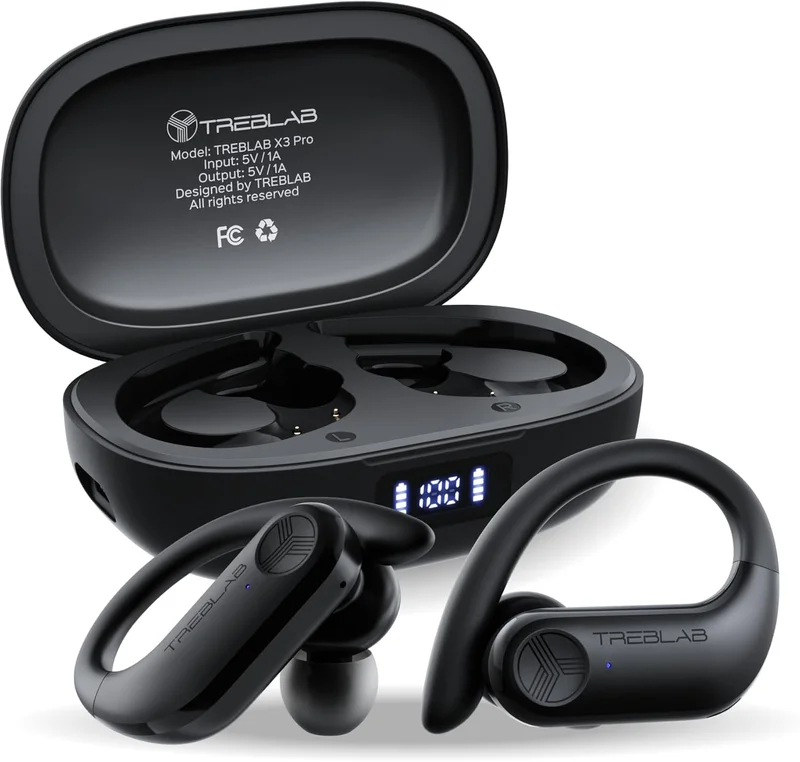 Treblab X3 Pro Wireless Sport Earbuds - Rank 4 in Best Earbuds of 2025