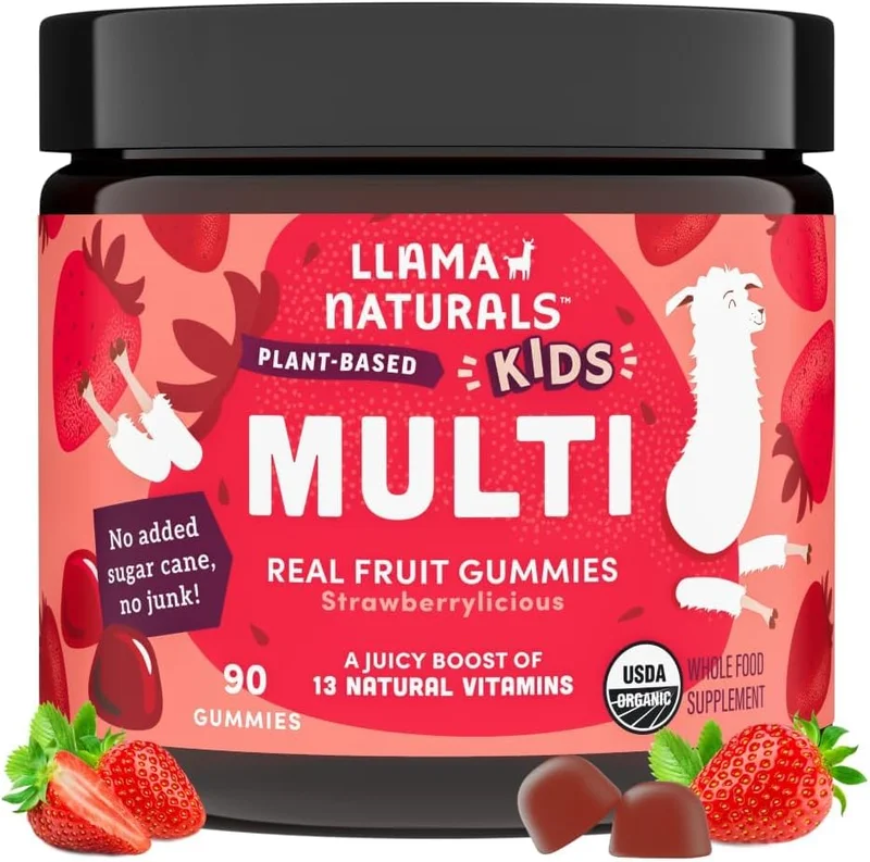 Llama Naturals Real Fruit Gummy Vitamins for Kids - Rank 3 in Best Vitamin Gummies For kids of 2025