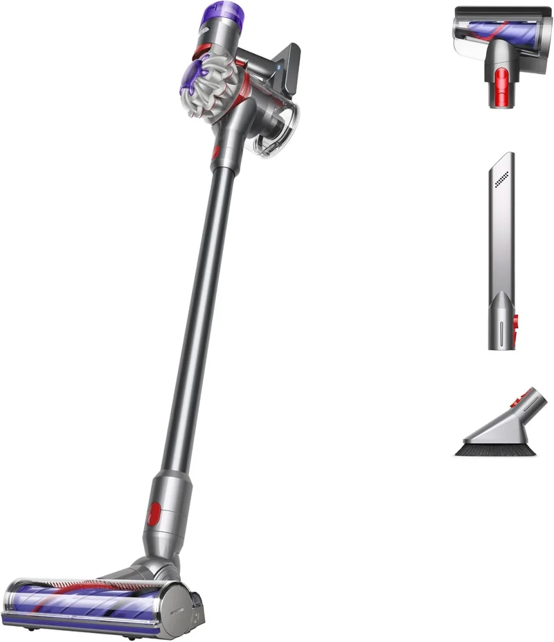 Dyson V8 Plus Cordless Vacuum Silver Nickel - Rank 3 in Best Dyson Vacuum of 2025
