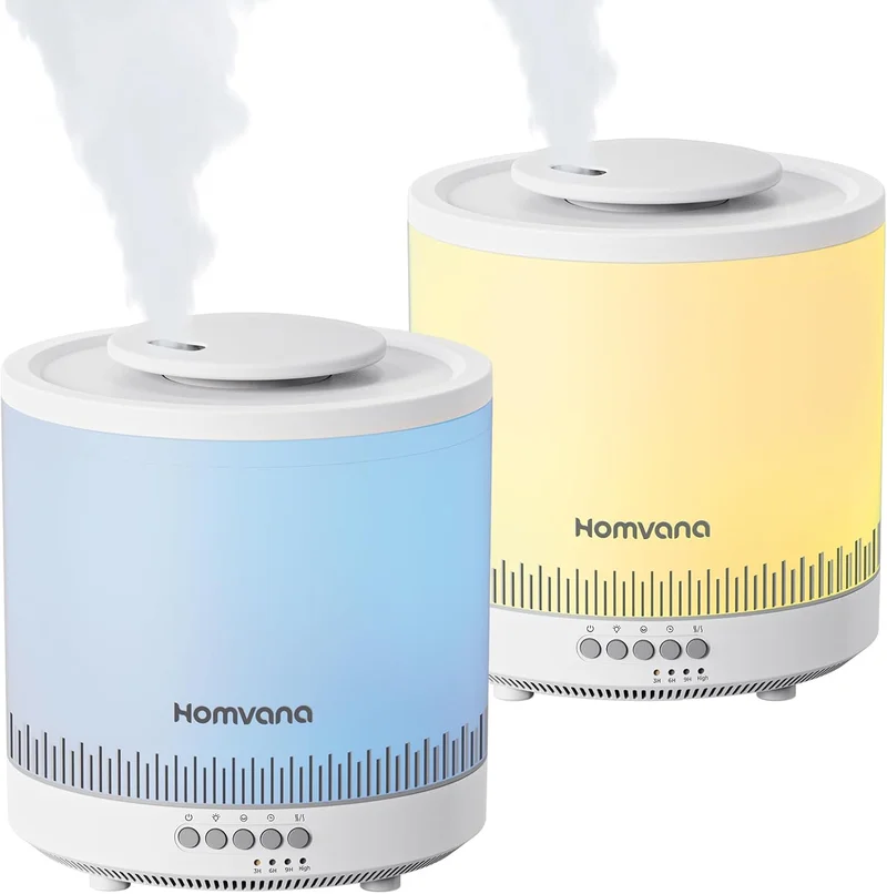 Homvana Cool Mist Humidifiers 2-Pack - Rank 7 in Best Humidifier For Bedroom of 2025