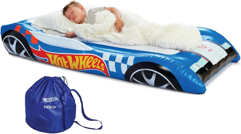 Hot Wheels & FUNBOY Kids Sleepover Air Mattress - Rank 4 in Best Toddler Air Mattress of 2025