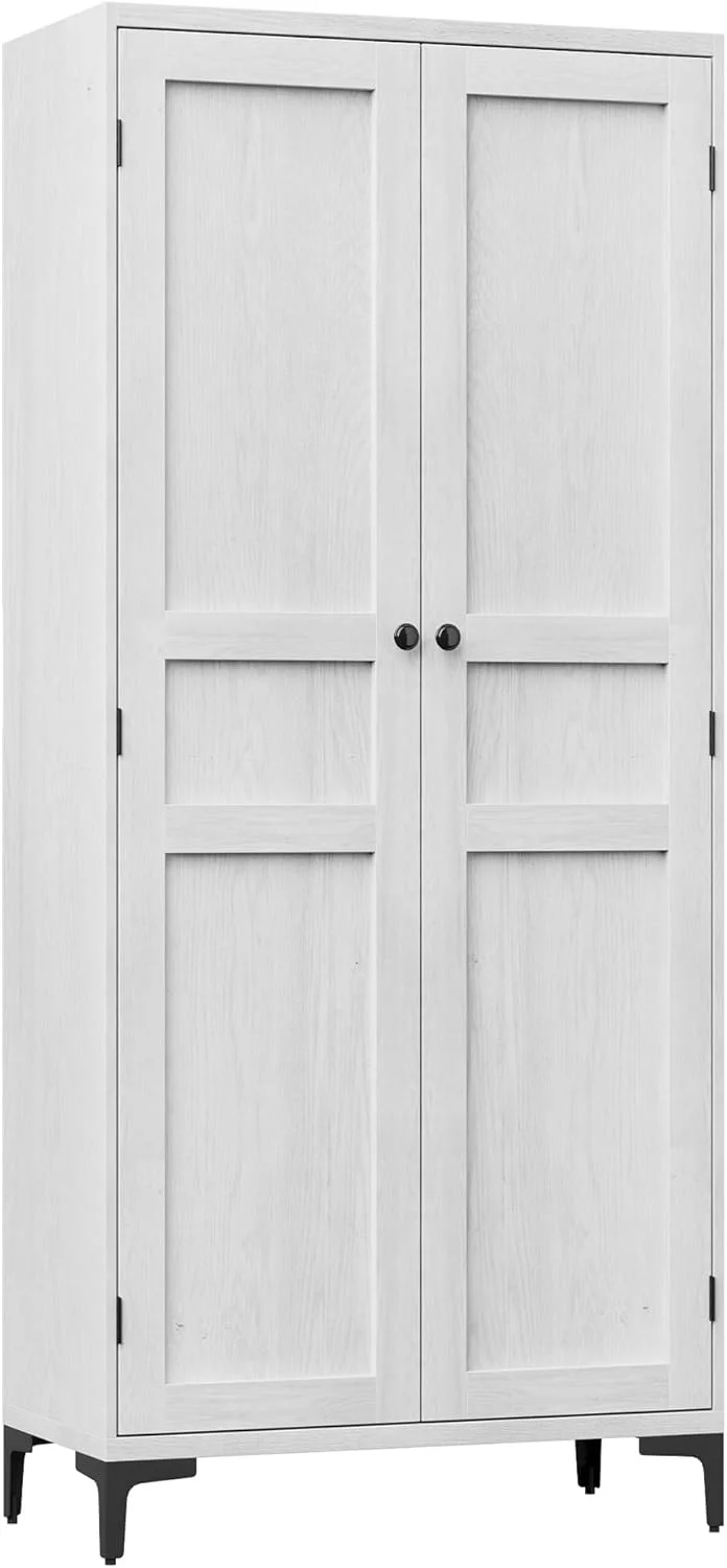 Garveehome Antique White Tall Storage Cabinet - Rank 8 in Best Pantries of 2025