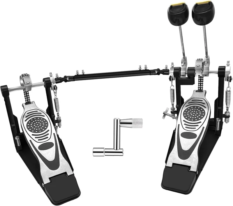 Double Bass Drum Pedal with Adjustable Beater - Rank 10 in Best Double Bass of 2025