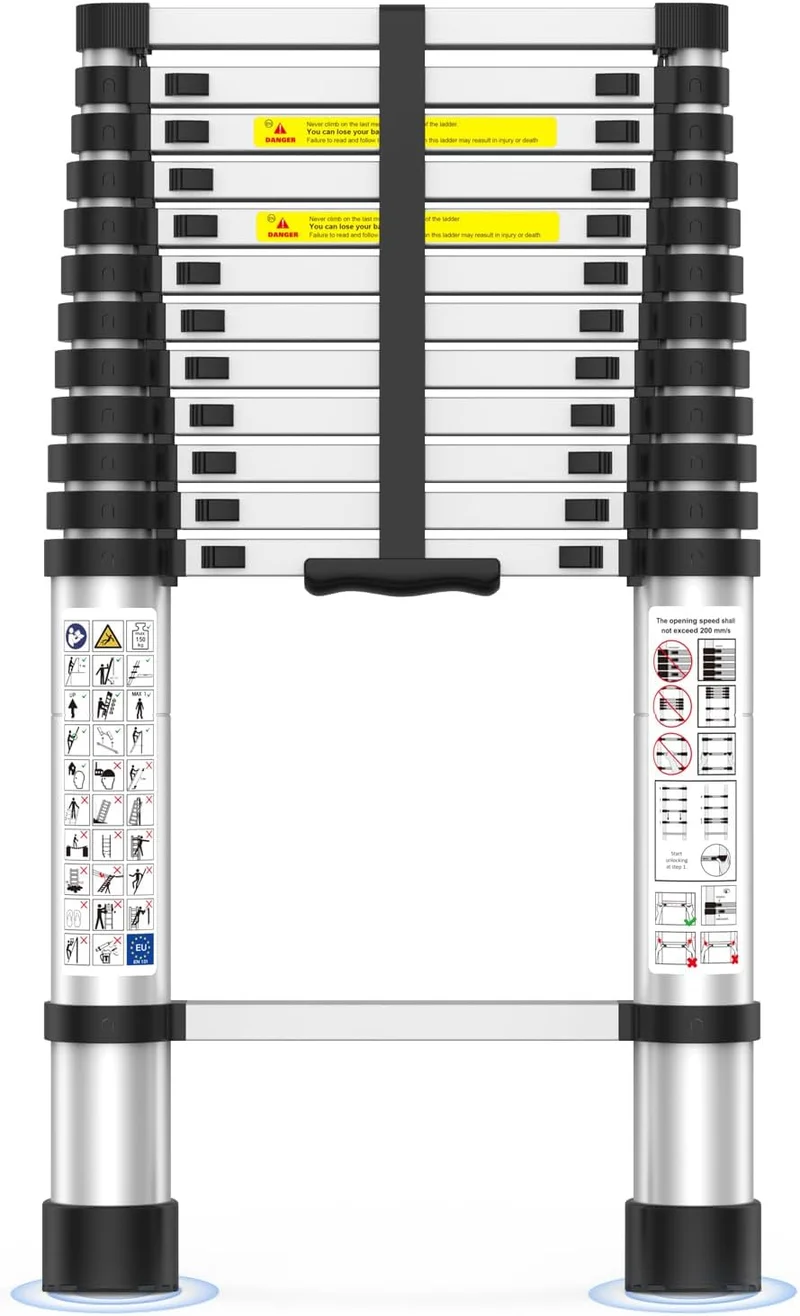 UC UP CLIMBER Telescoping 12.5 FT Ladder - Rank 2 in Best Telescoping Ladder of 2025