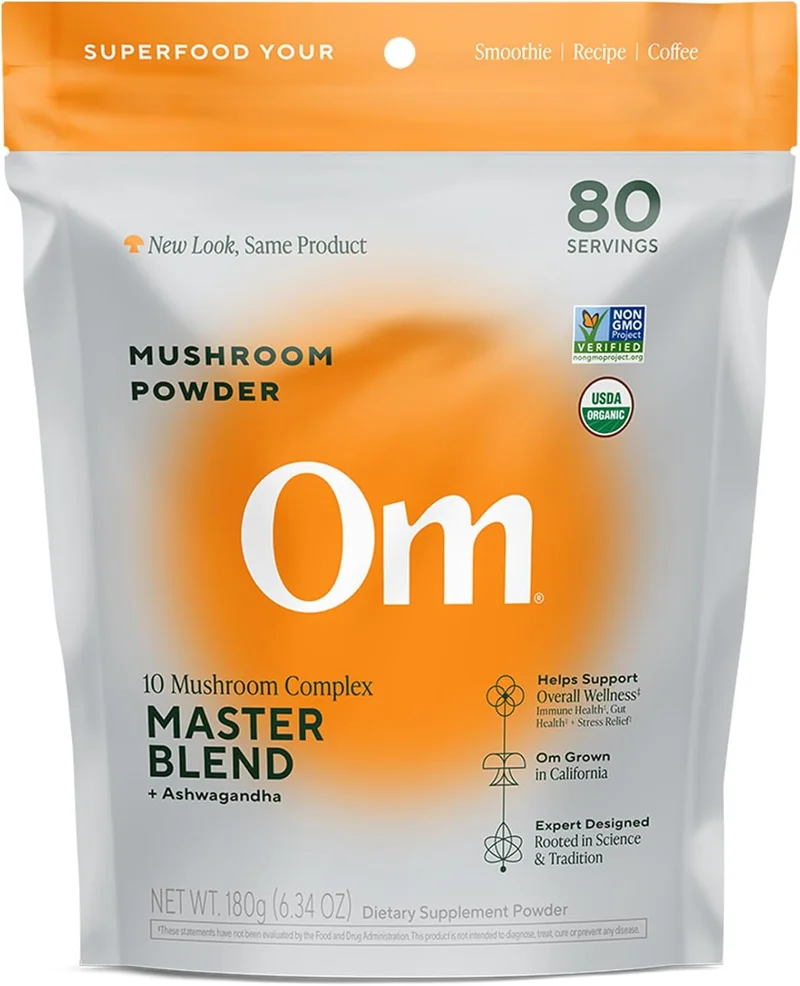 Om Mushroom Master Blend Powder - Rank 10 in Best Lion's Mane Powder of 2025