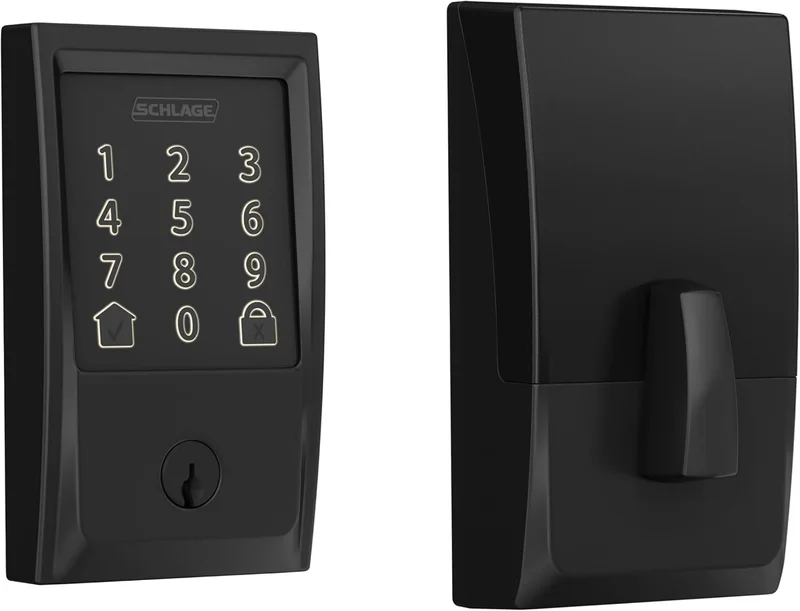 Schlage Encode Smart Wi-Fi Deadbolt Matte Black - Rank 4 in Best Keypad Deadbolt of 2025