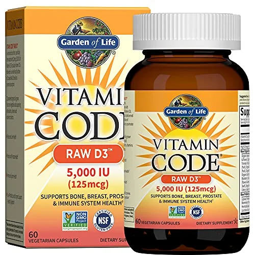 Garden of Life Vitamin Code Raw D3 5000 IU Supplements - Rank 10 in Best Vitamin D3 of 2025