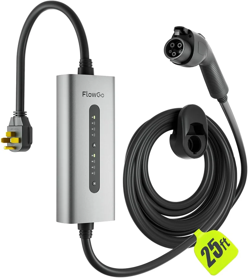 FlowGo Level 2 EV Charger 40A - Rank 8 in Best Level 2 Charger of 2025