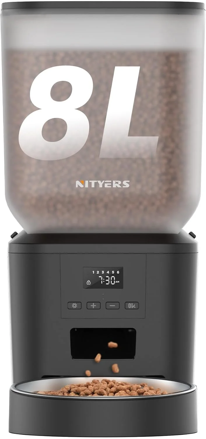 Nityers Automatic Pet Feeder with LCD Display - Rank 4 in Best Automatic Dog Feeder of 2025