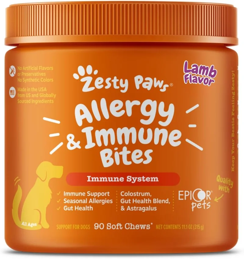 Zesty Paws Dog Allergy Relief Chews - Rank 2 in Best Probiotics For Dogs of 2025