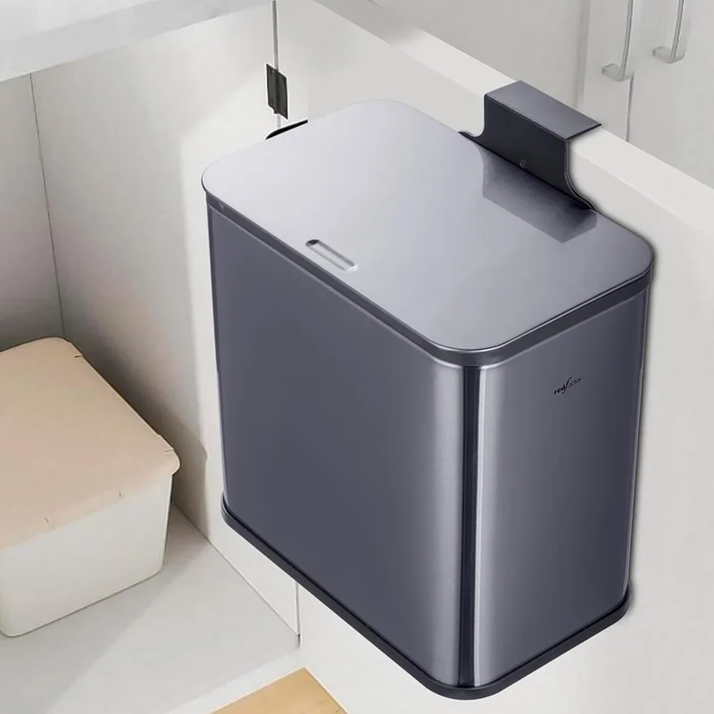 RedFactor Stainless Steel Hanging Trash Bin - Rank 9 in Best Countertop Compost Bin of 2025