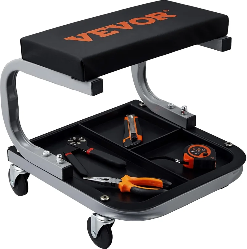 VEVOR Rolling Creeper Garage Seat with Tool Tray - Rank 5 in Best Garage Creeper of 2025