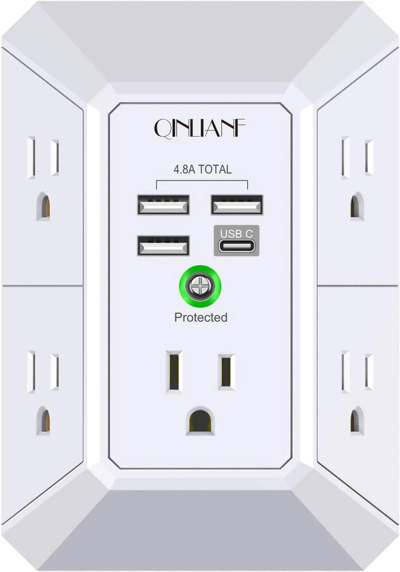 QINLIANF Wall Charger with USB Ports - Rank 5 in Everything You Didn’t Know You Needed (Until Now)