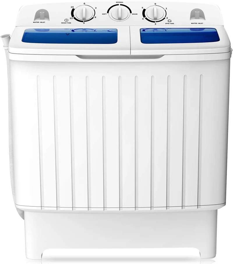 COSTWAY Twin Tub Portable Washing Machine - Rank 6 in Best Portable Washing Machine of 2025