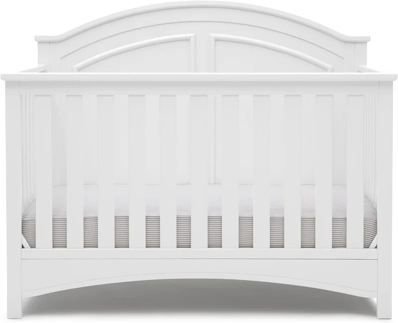 Delta Children Perry Convertible Crib Bianca White - Rank 9 in Best Baby Crib of 2025