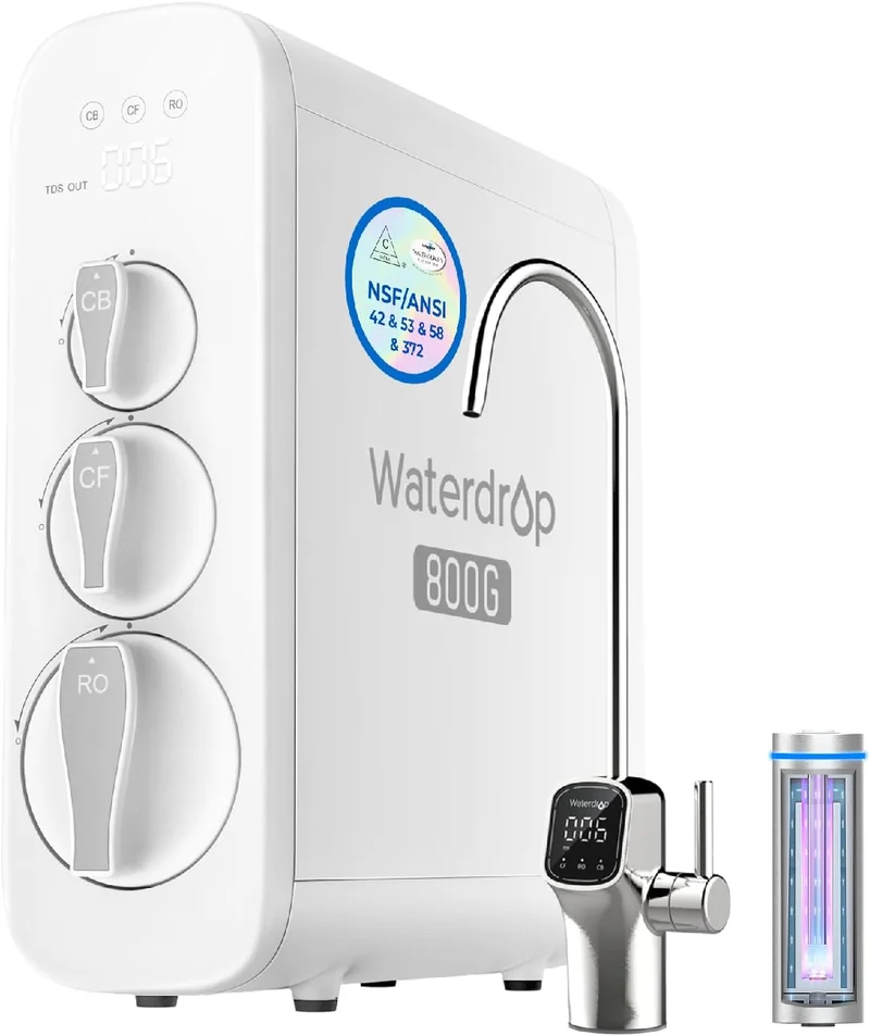 Waterdrop G3P800 Tankless RO System - Rank 3 in Best Reverse Osmosis System For Home of 2025