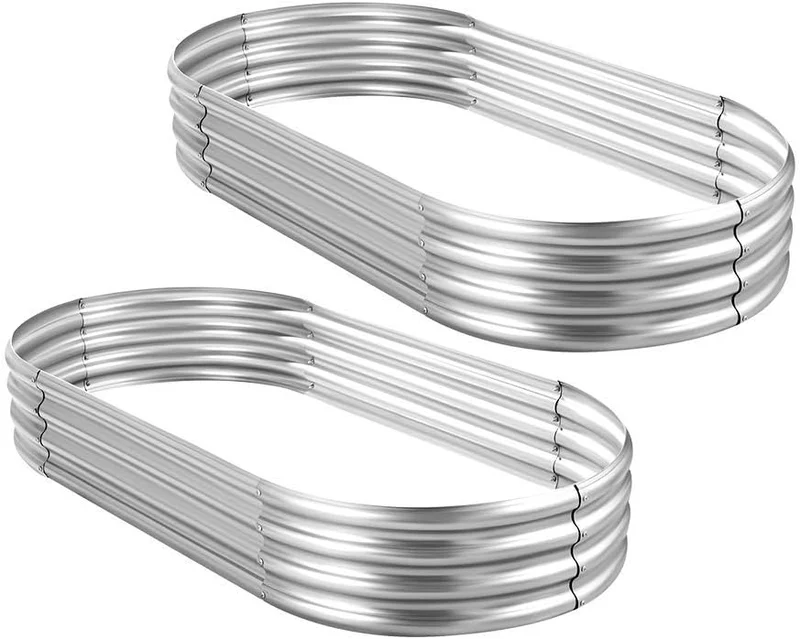 Land Guard Galvanized Steel Raised Garden Bed - Rank 5 in Best Garden Bed of 2025