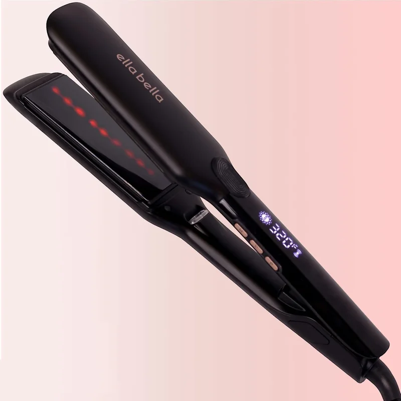 ELLA BELLA Titanium Flat Iron Hair Straightener - Rank 1 in Best Flat Iron For Thick Hair of 2025