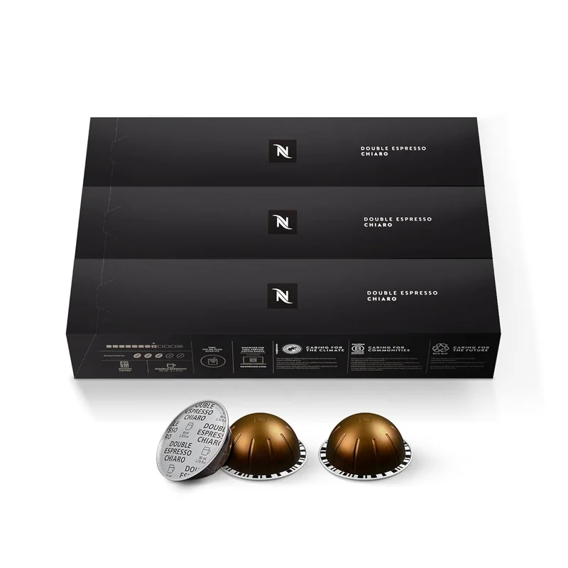 Nespresso Vertuo Double Espresso Chiaro Coffee Pods - Rank 8 in Best Nespresso Vertuo of 2025