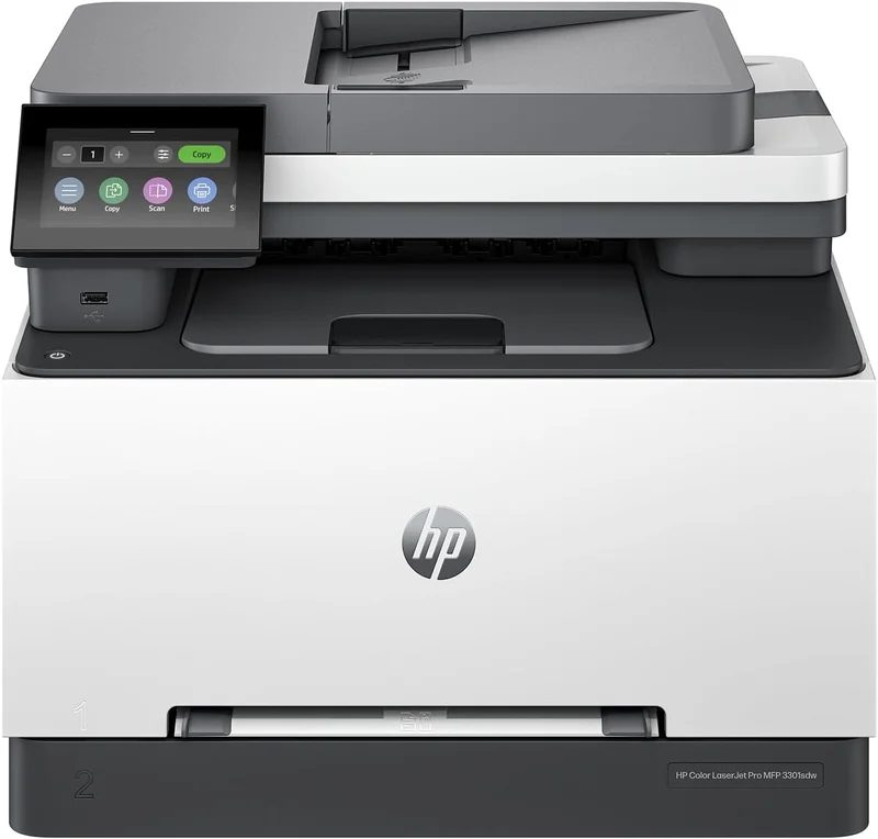 HP Color LaserJet Pro MFP 3301sdw Wireless Printer - Rank 3 in Best Color Laser Printer of 2025