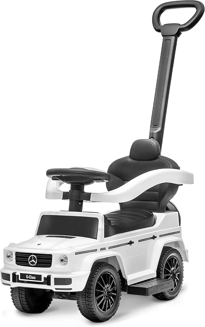 Mercedes G-Wagon Toddler Stroller, White - Rank 10 in Best Cars For Kids of 2025
