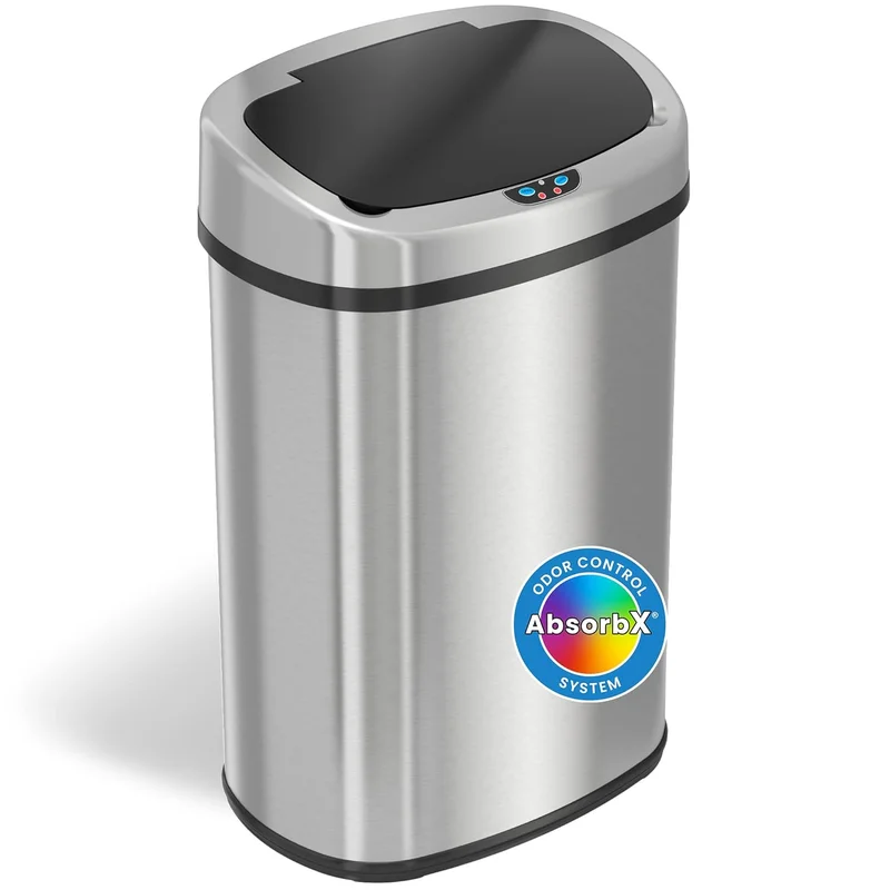 iTouchless SensorCan 13 Gallon Stainless Steel Trash Can - Rank 7 in Best Trash Can Automatic of 2025