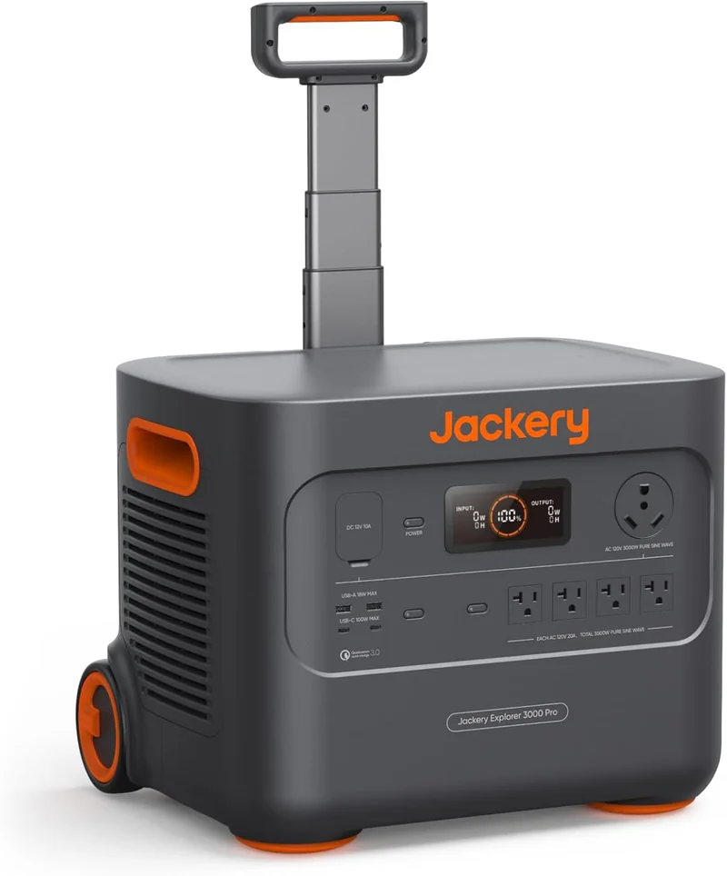 Jackery Explorer 3000 Pro Portable Power Station - Rank 2 in Best Home Power Backup of 2025