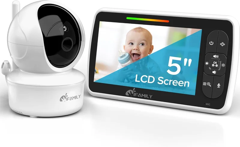 iFamily Baby Monitor 5" Screen 30Hrs Battery - Rank 10 in Best Baby Monitor No Wifi of 2025