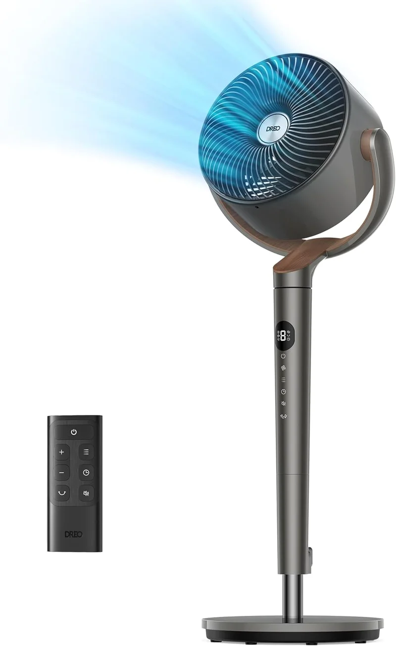 Dreo Oscillating Pedestal Fan with DC Motor - Rank 5 in Best Dyson Fan of 2025