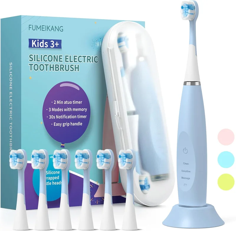 FUMEIKANG Kids Sonic Electric Toothbrush - Blue - Rank 3 in Best Electric Toothbrush For Kids of 2025