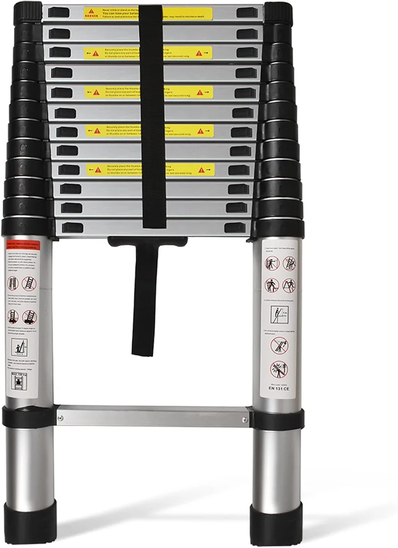 Telescoping Aluminum Ladder 14.5 FT, 330 LB Capacity - Rank 10 in Best Telescoping Ladder of 2025