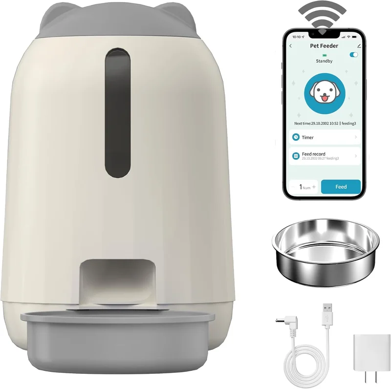 PAPIFEED Smart WiFi Cat Feeder 3L - Rank 2 in Best Automatic Cat Feeder of 2025