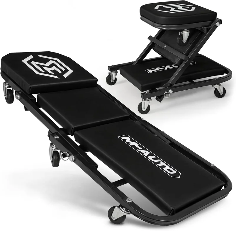M-AUTO 40-Inch Folding Creeper Seat - Rank 10 in Best Garage Creeper of 2025